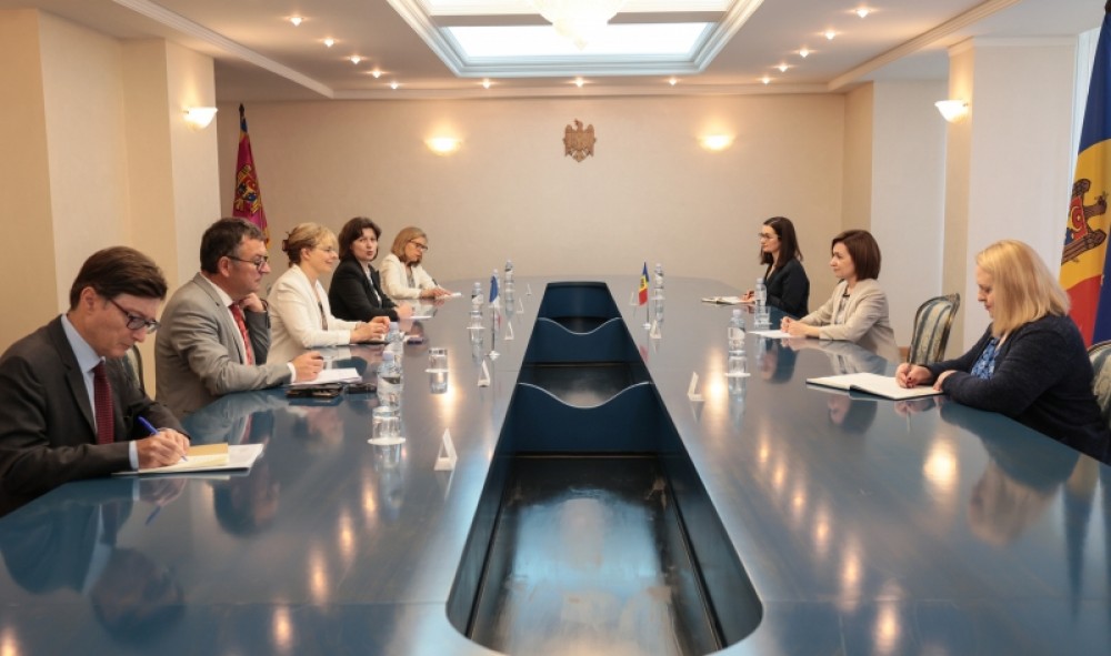 Maia Sandu s-a întâlnit cu delegația Grupului parlamentar de prietenie Franța-Moldova